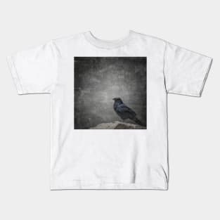 Gothic Raven - Black Bird Kids T-Shirt